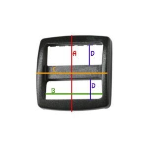 Leiterschnalle (Schieber) DB 15