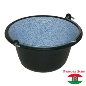 Mini-Servierkessel Emaille - Schwarz