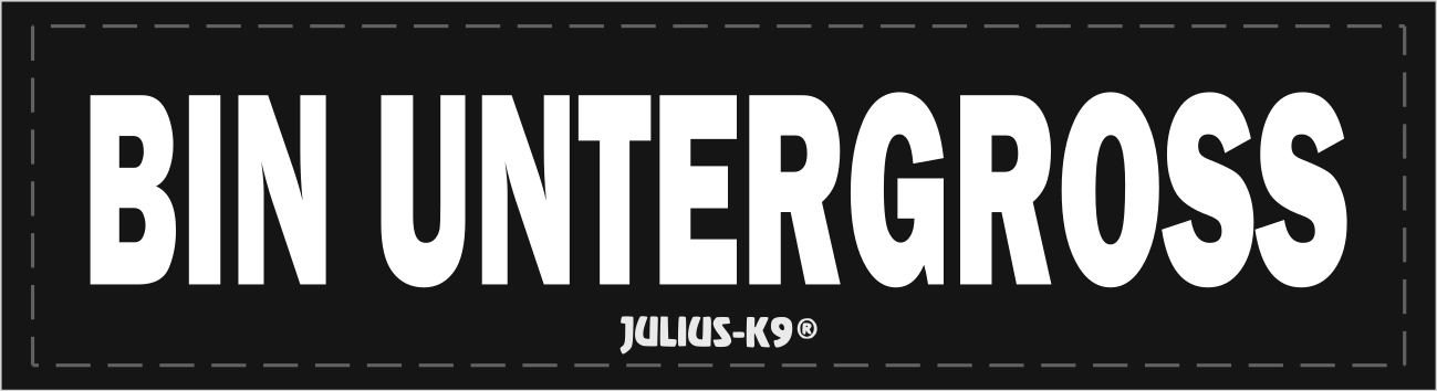 Klettsticker "BIN UNTERGROSS"