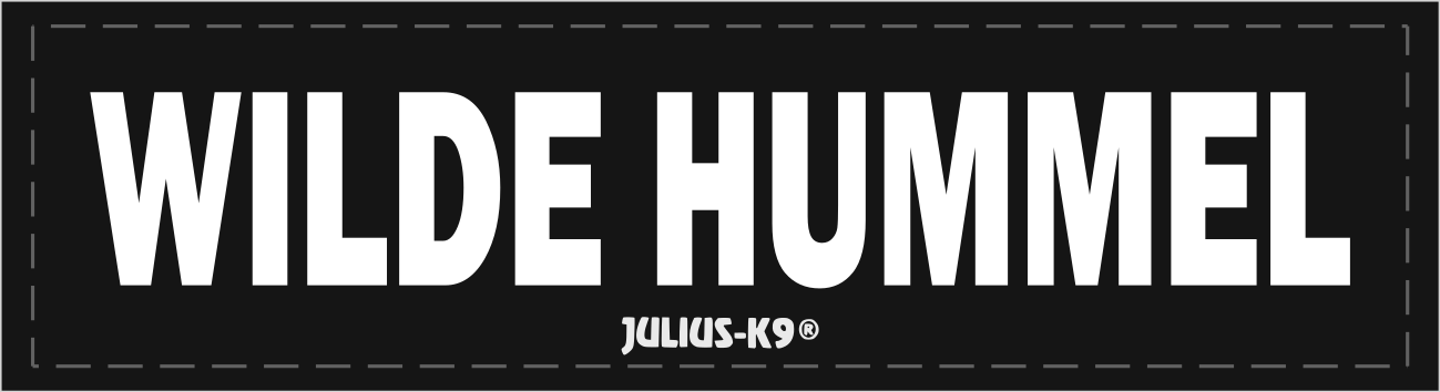 Klettsticker "WILDE HUMMEL"